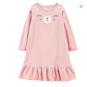 🆕 Carter's • Cat • Fleece • Nightgown